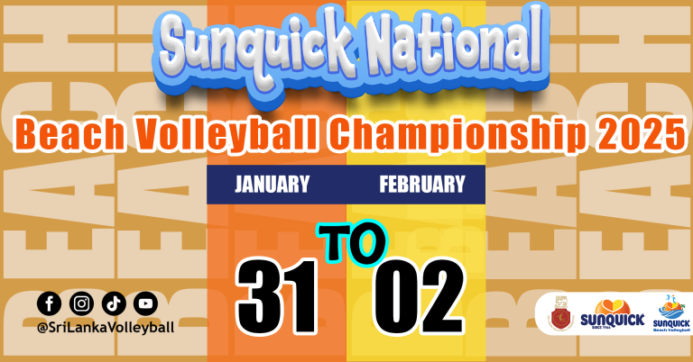 “SUNQUICK ” – ජාතික බීච් වොලිබෝල් ශූරතාවය – 2024